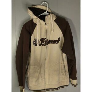 VINTAGE Element Skateboards Sweater medium Full Zip Hoodie Spellout Y2K Thrashed